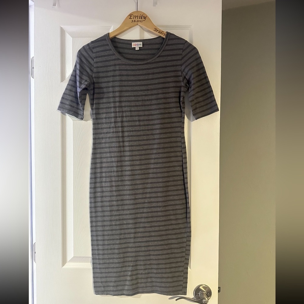 Striped Gray Dress